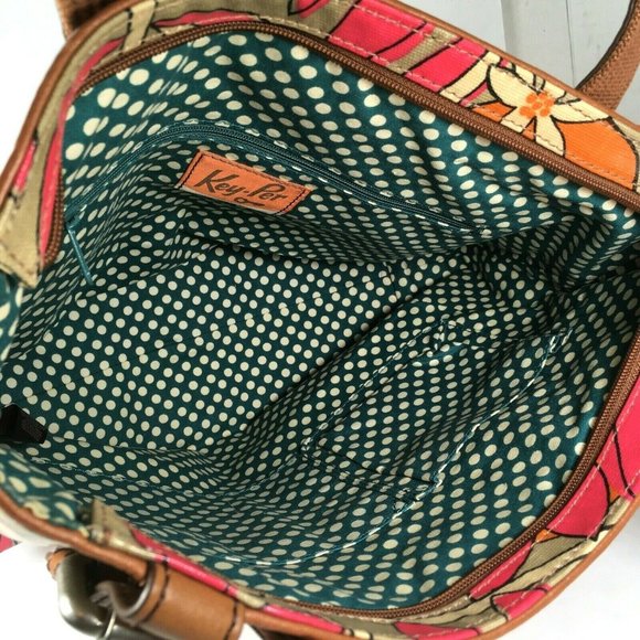 Fossil Multicolor Coated Canvas Orange Fruit Tote Shoulder Bag - Picture 3 of 12